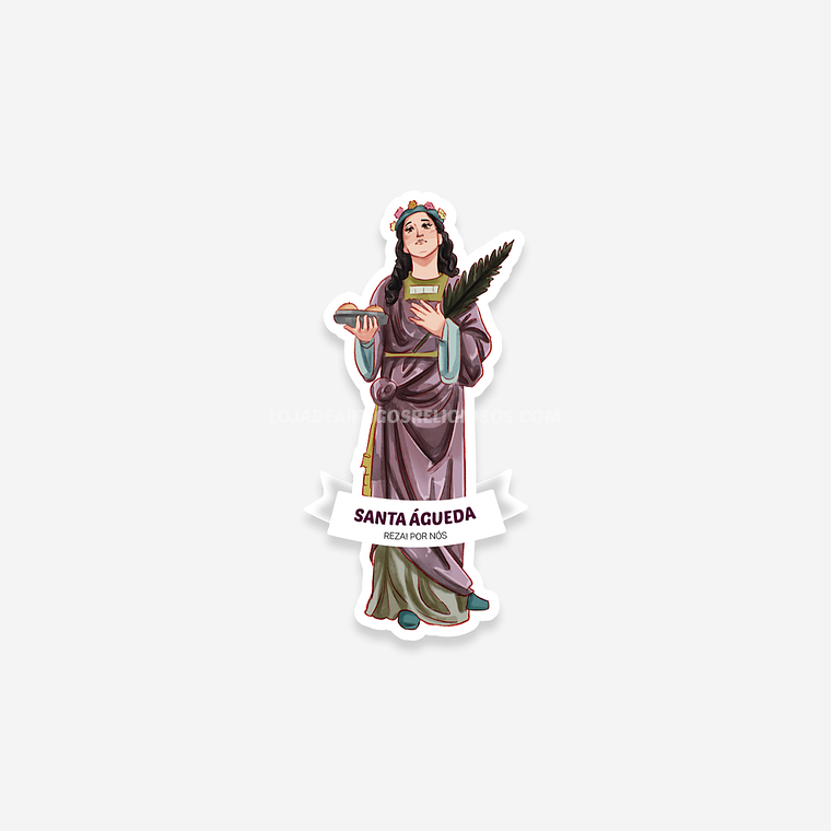 Saint Agatha sticker 1