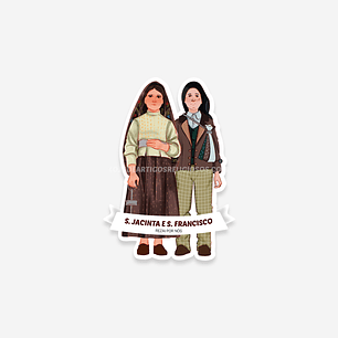 Saint Jacinta and Saint Francisco Marto Sticker 