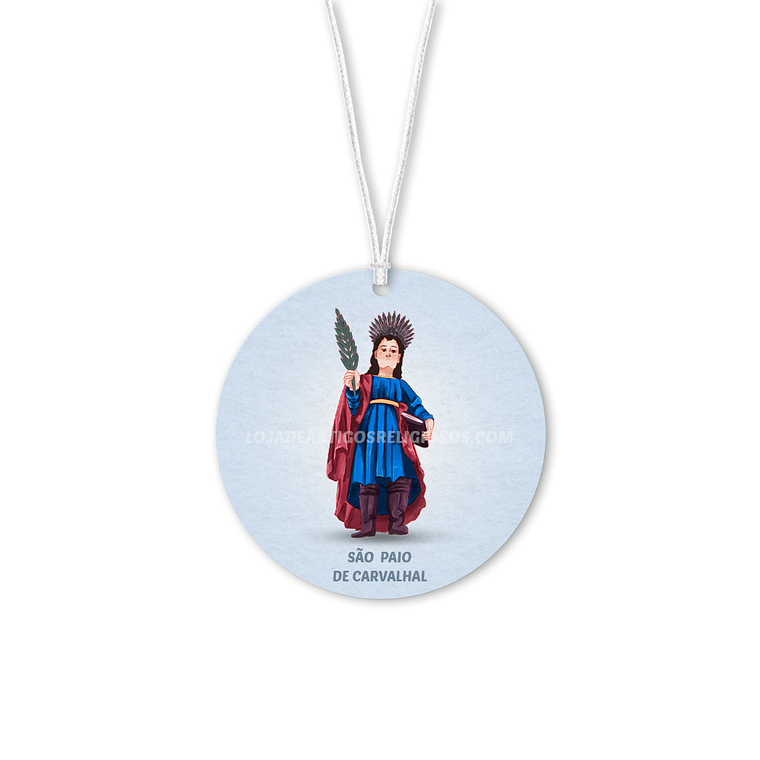 Saint Pelagius of Carvalhal Car Air Freshener 1