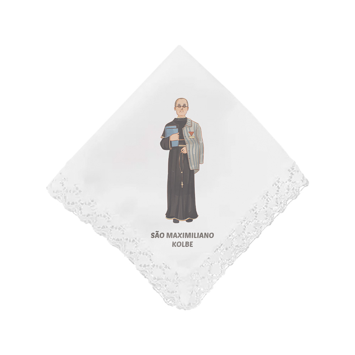 Saint Maximilian Kolbe handkerchief 1