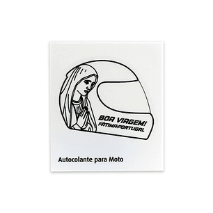 Sticker with a helmet
