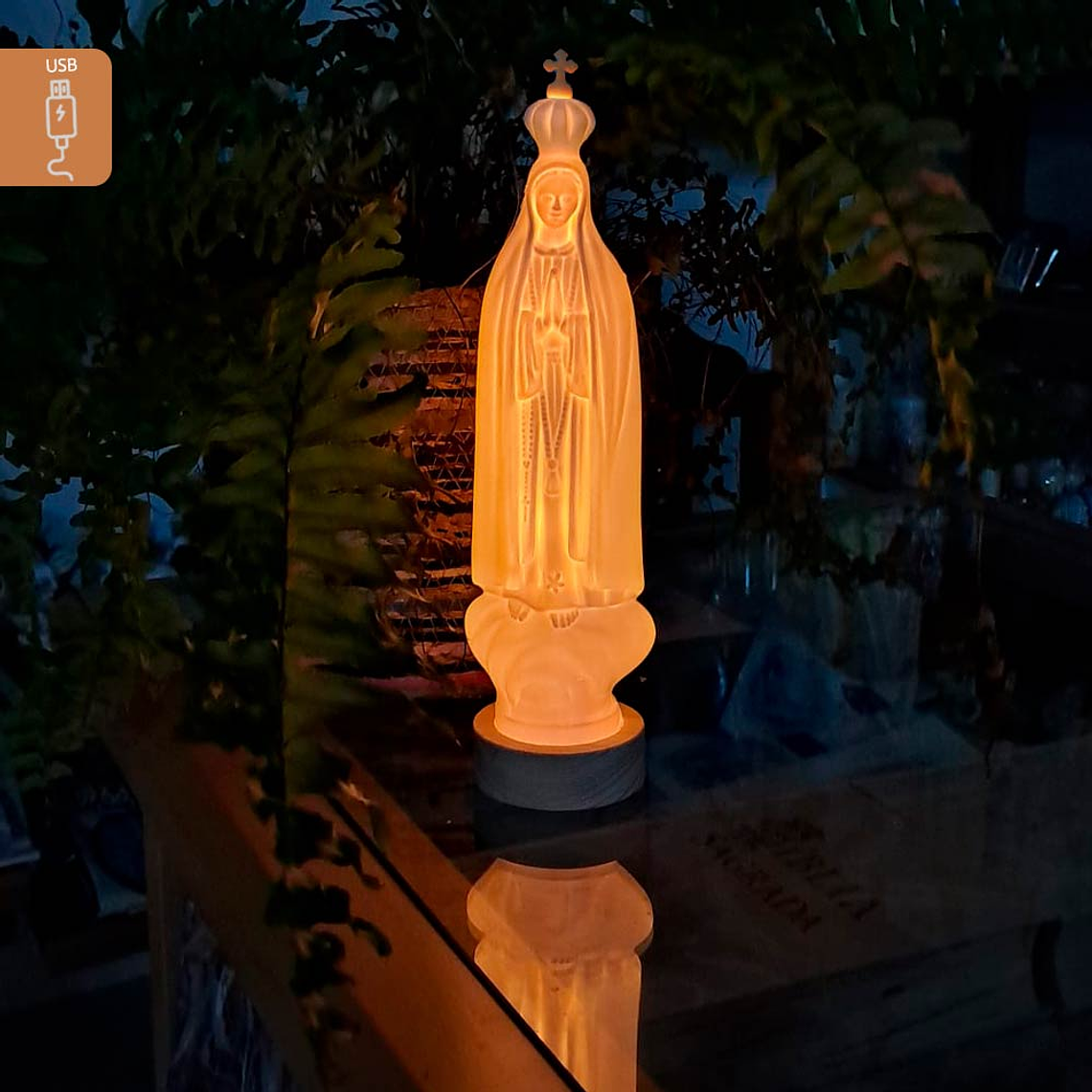 Illuminated Our Lady of Fatima - USB LED Lamp 1