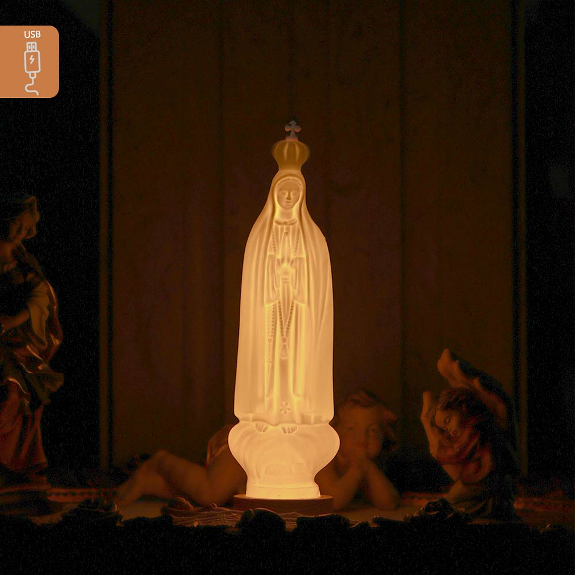 Illuminated Our Lady of Fatima - USB LED Lamp 3