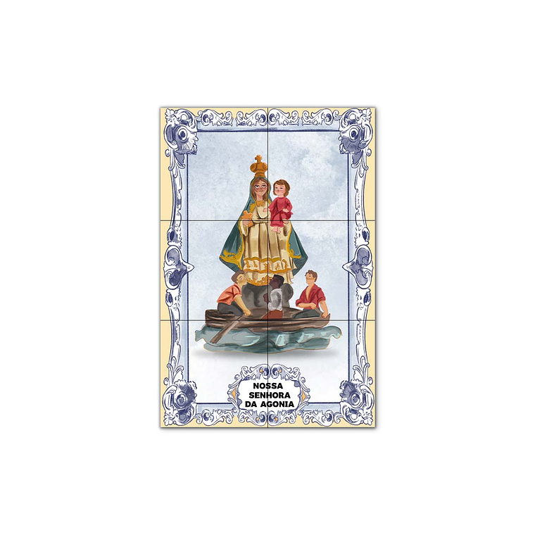Painel de Azulejos de Nossa Senhora da Agonia 30 cm x 45 cm 1