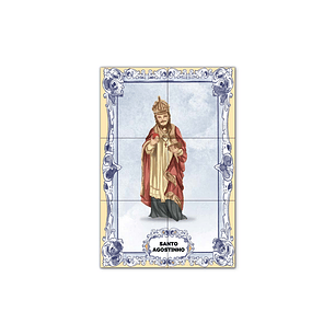 Saint Augustine Tile Panel 30 cm x 45 cm