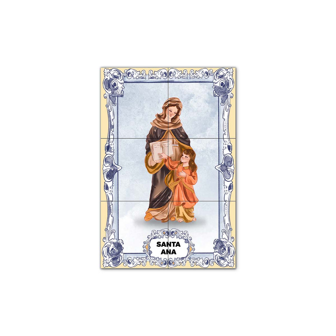 Painel de Azulejos de Santa Ana 30 cm x 45 cm 1