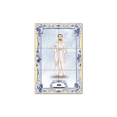 Painel de Azulejos de São Bernardo 30 cm x 45 cm