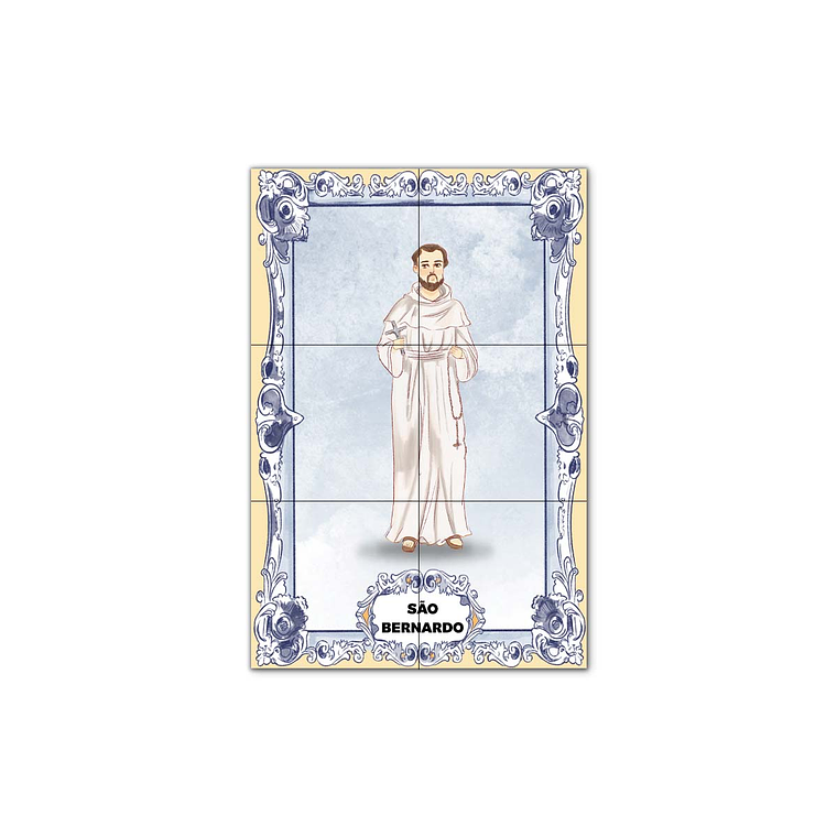 Painel de Azulejos de São Bernardo 30 cm x 45 cm 1