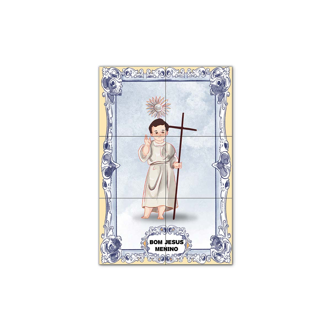 Painel de Azulejos do Bom Jesus Menino 30 cm x 45 cm 1