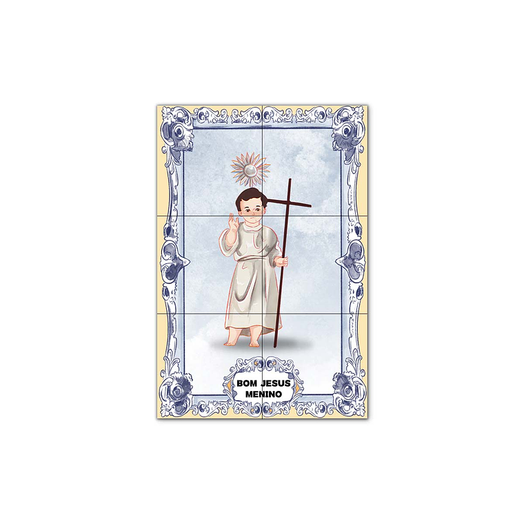 Painel de Azulejos do Bom Jesus Menino 30 cm x 45 cm 1