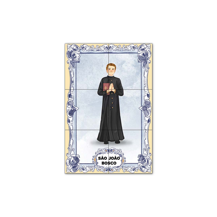 Painel de Azulejos de São João Bosco 30 cm x 45 cm 1
