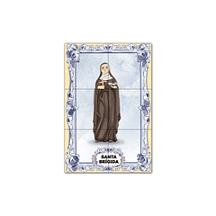 Painel de Azulejos de Santa Brígida 30 cm x 45 cm