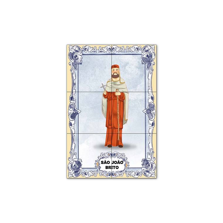 Painel de Azulejos de São João Brito 30 cm x 45 cm 1
