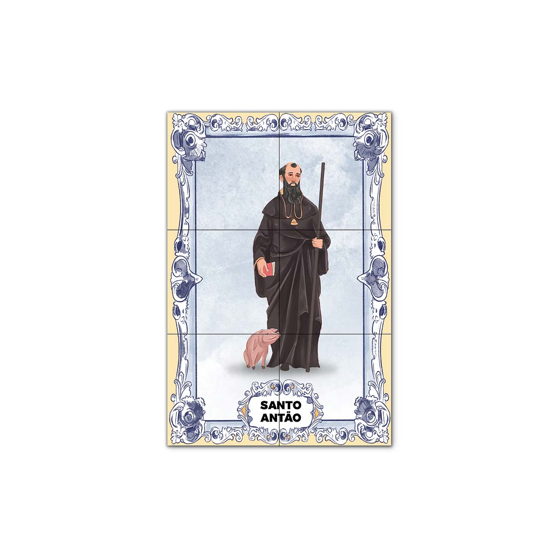 Azulejos di Sant'Antonio Abate 30 cm x 45 cm 1