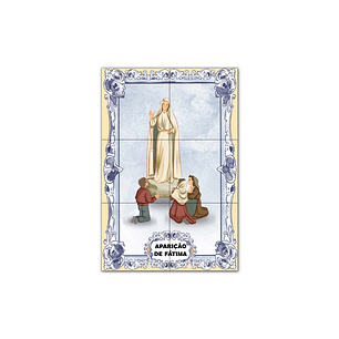 Apparition of Fátima Tile Panel 30 cm x 45 cm