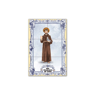 Saint Francis of Assisi Tile Panel 30 cm x 45 cm