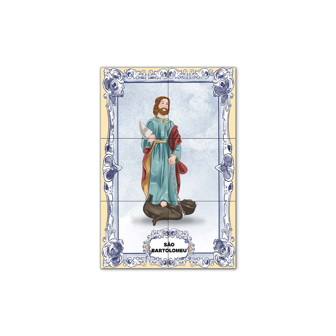 Painel de Azulejos de São Bartolomeu 30 cm x 45 cm 1