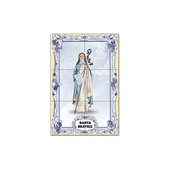 Painel de Azulejos de Santa Beatriz 30 cm x 45 cm