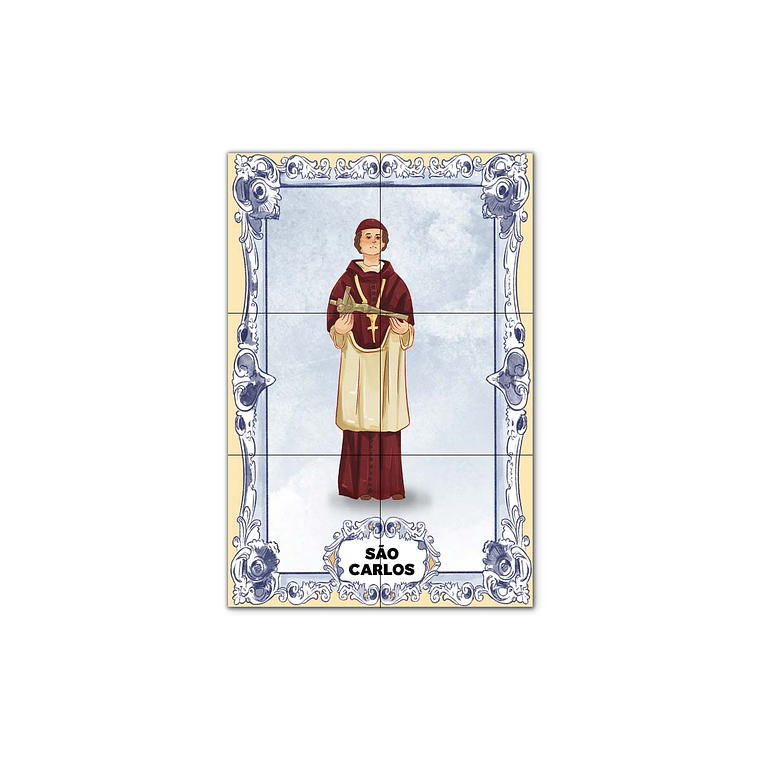 Painel de Azulejos de São Carlos 30 cm x 45 cm 1