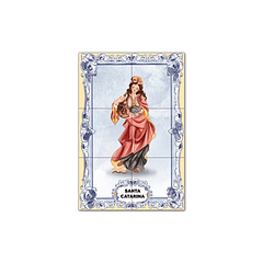 Painel de Azulejos de Santa Catarina 30 cm x 45 cm