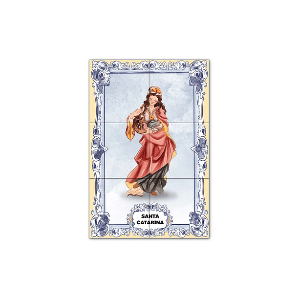 Painel de Azulejos de Santa Catarina 30 cm x 45 cm 1