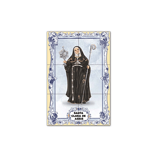 Saint Clare of Assisi Tile Panel 30 cm x 45 cm