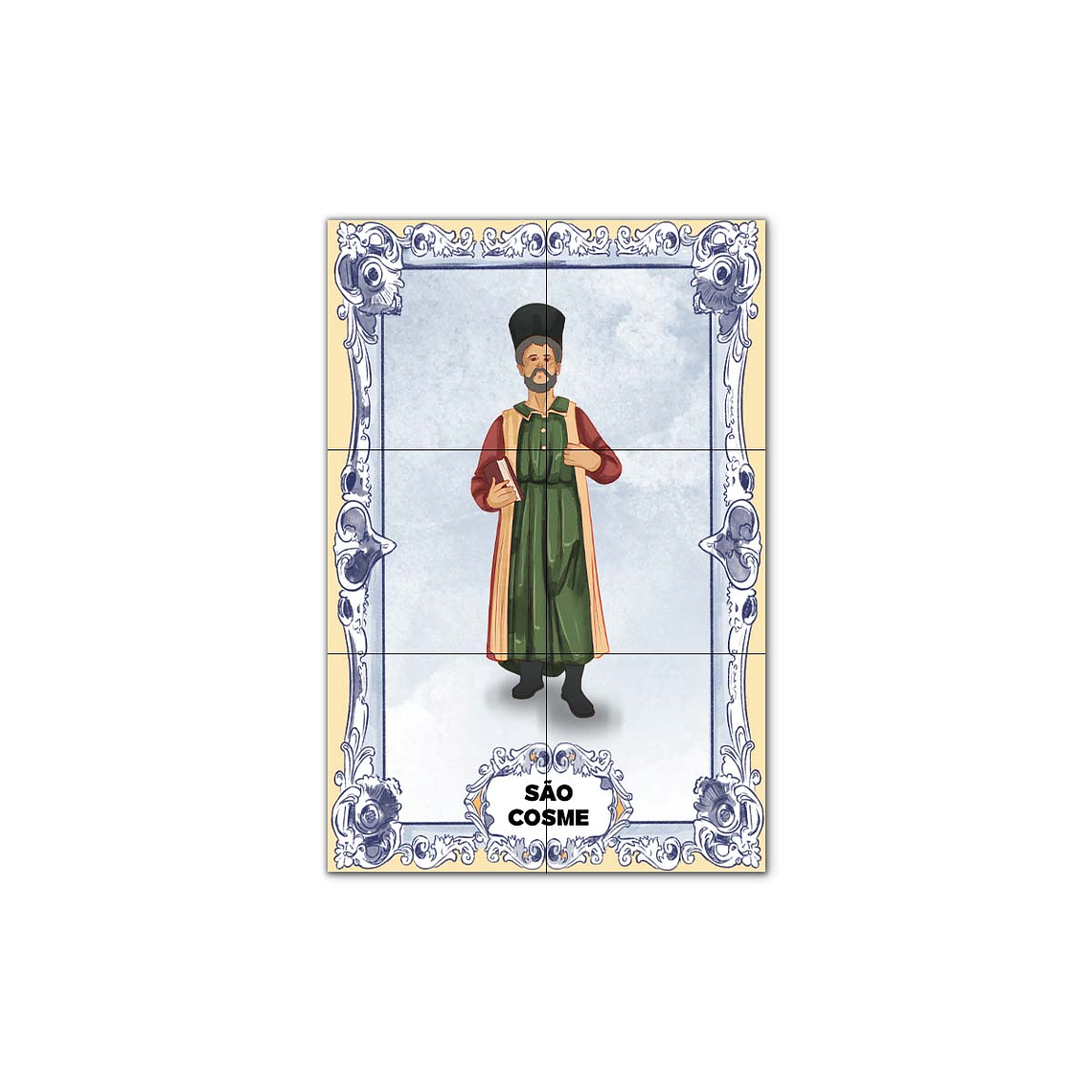 Painel de Azulejos de São Cosme 30 cm x 45 cm 1