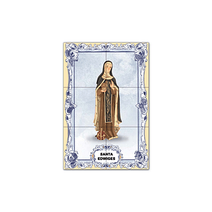 Painel de Azulejos de Santa Edwiges 30 cm x 45 cm