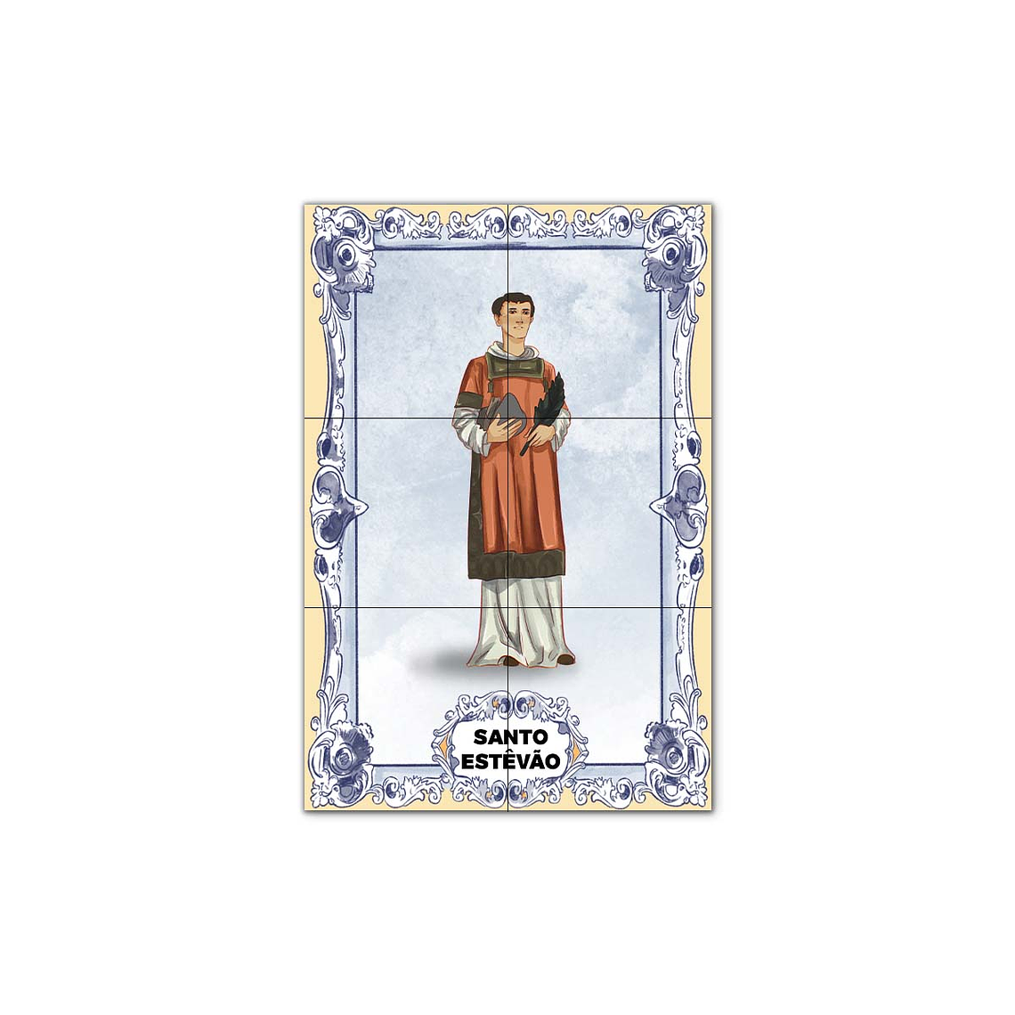 Painel de Azulejos de Santo Estêvão 30 cm x 45 cm 1