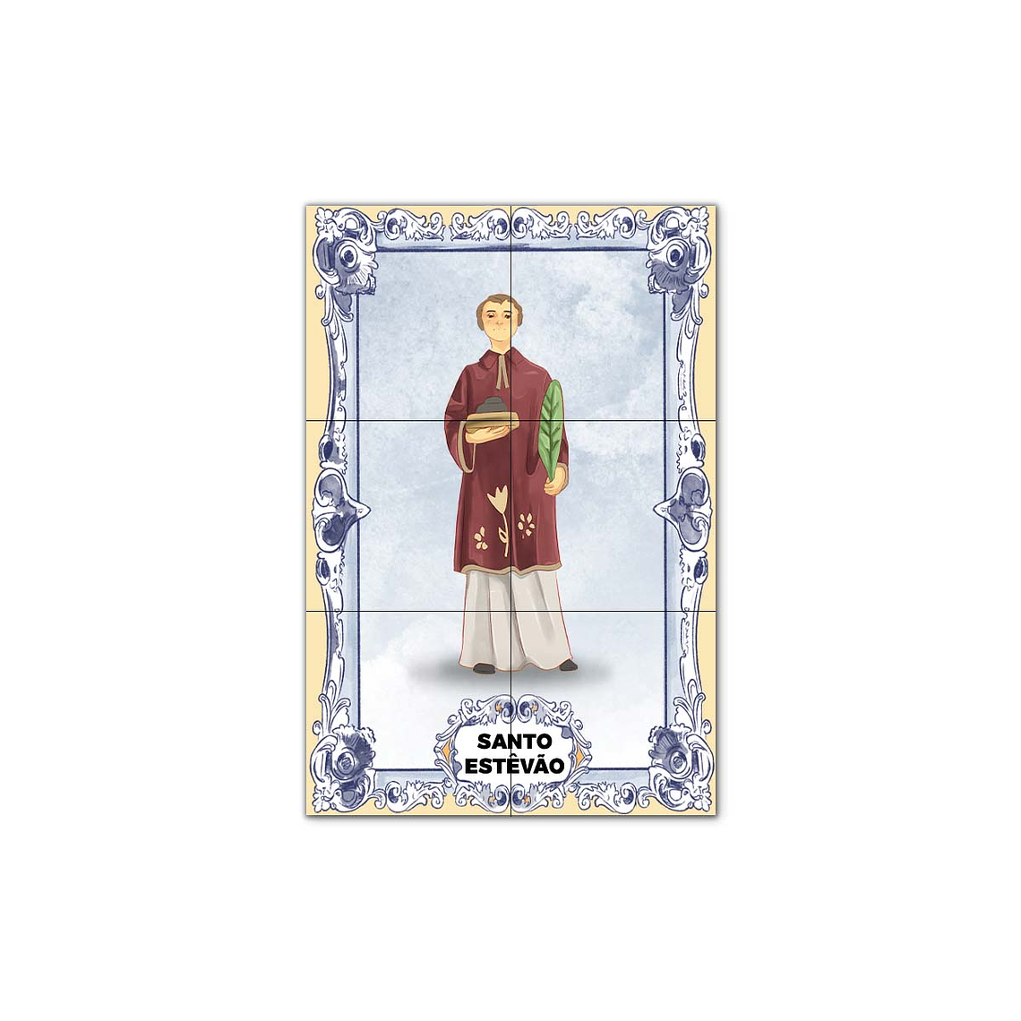 Painel de Azulejos de Santo Estêvão 30 cm x 45 cm 1