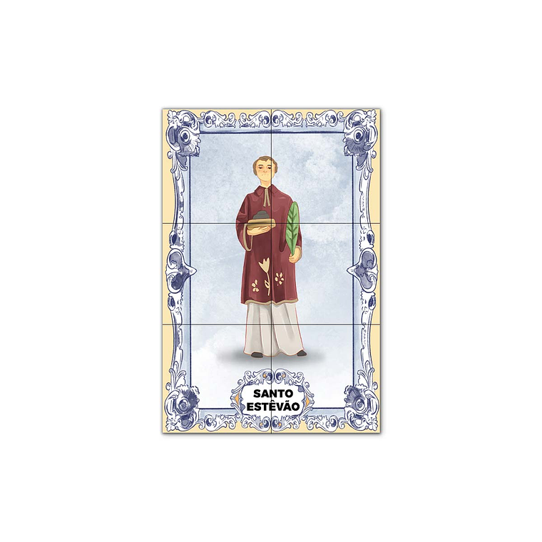 Painel de Azulejos de Santo Estêvão 30 cm x 45 cm 1