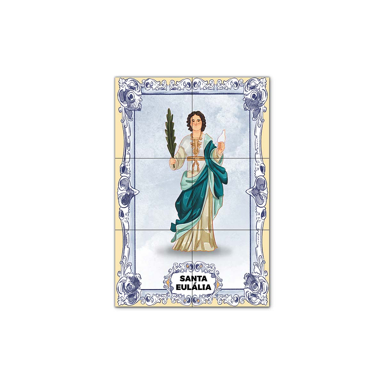 Painel de Azulejos de Santa Eulália 30 cm x 45 cm 1