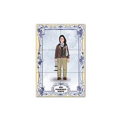 Painel de Azulejos de São Francisco Marto 30 cm x 45 cm