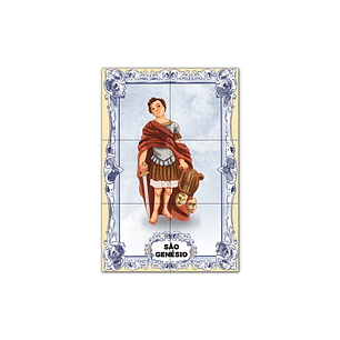 Saint Genesius Tile Panel 30 cm x 45 cm
