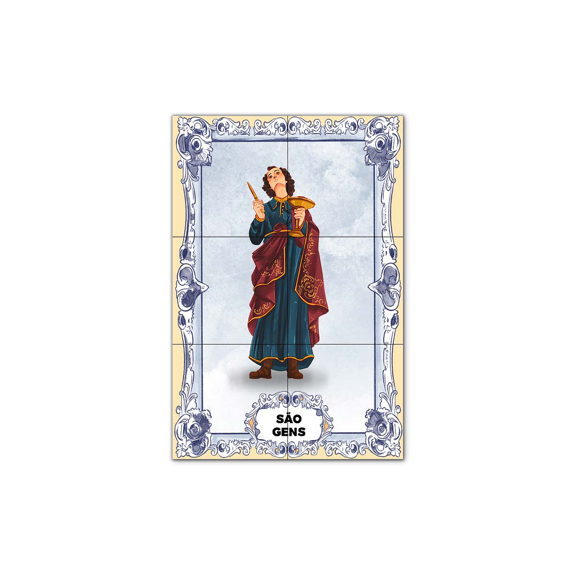 Painel de Azulejos de São Gens 30 cm x 45 cm 1