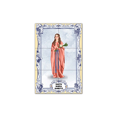 Painel de Azulejos de Santa Maria Goretti 30 cm x 45 cm