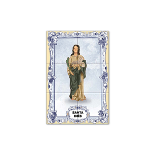 Saint Agnes Tile Panel 30 cm x 45 cm