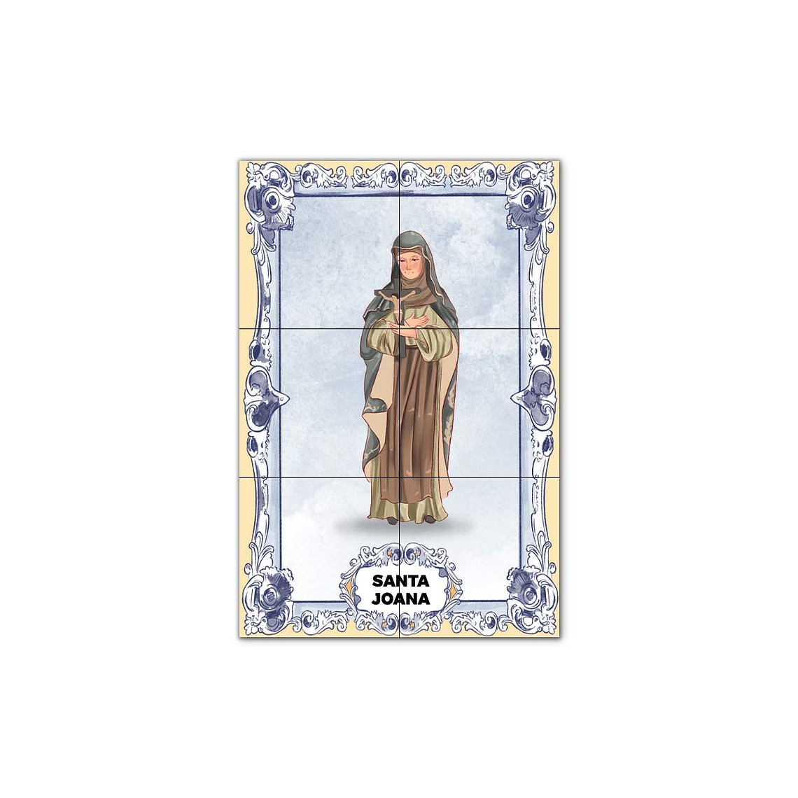 Painel de Azulejos de Santa Joana 30 cm x 45 cm 1