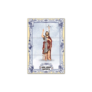 Saint John the Baptist Tile Panel 30 cm x 45 cm