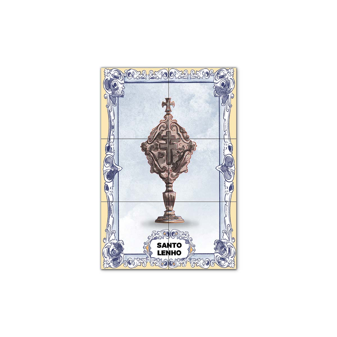 Painel de Azulejos de Santo Lenho 30 cm x 45 cm 1