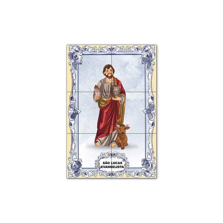 Painel de Azulejos de São Lucas Evangelista 30 cm x 45 cm 1