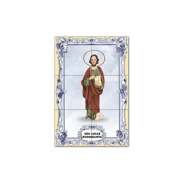 Painel de Azulejos de São Lucas Evangelista 30 cm x 45 cm 1