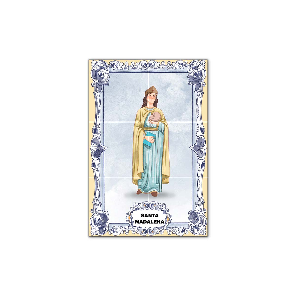 Painel de Azulejos de Santa Madalena 30 cm x 45 cm 1