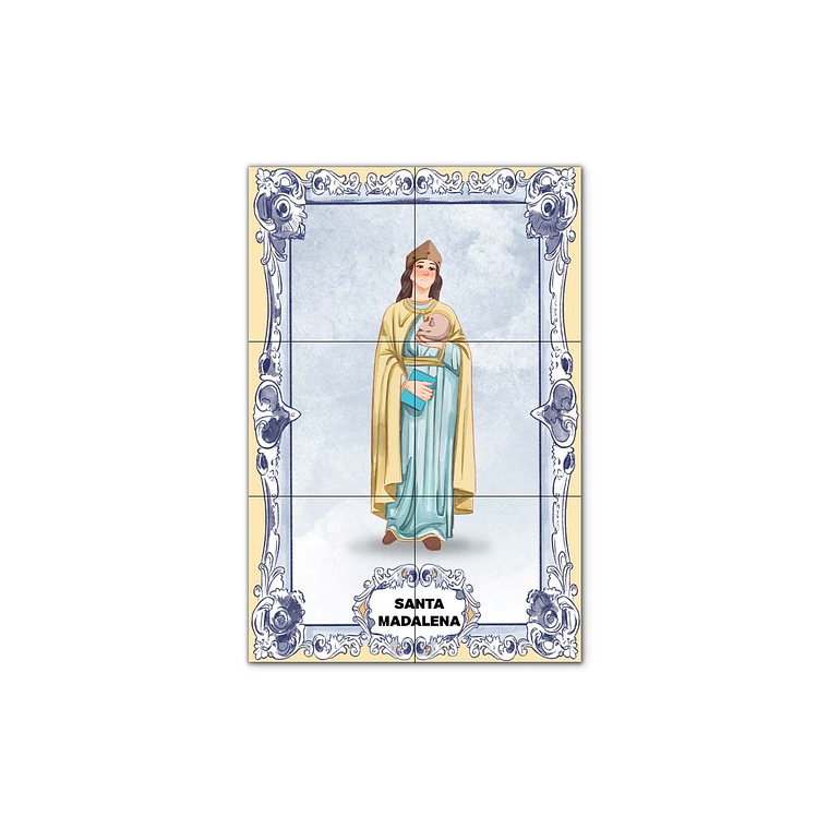 Painel de Azulejos de Santa Madalena 30 cm x 45 cm 1