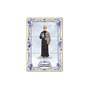 Saint Maximilian Kolbe Tile Panel 30 cm x 45 cm