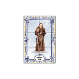 Father Pio Tile Panel 30 cm x 45 cm