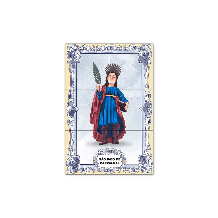 Painel de Azulejos de São Paio de Carvalhal 30 cm x 45 cm 1