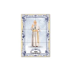 Painel de Azulejos do Papa Francisco 30 cm x 45 cm