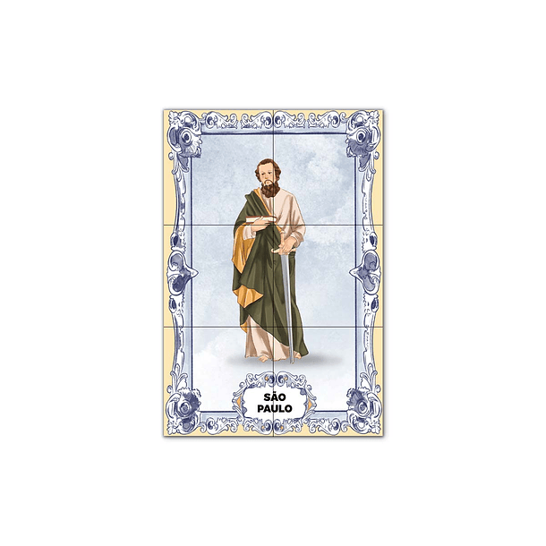 Painel de Azulejos de São Paulo 30 cm x 45 cm 1