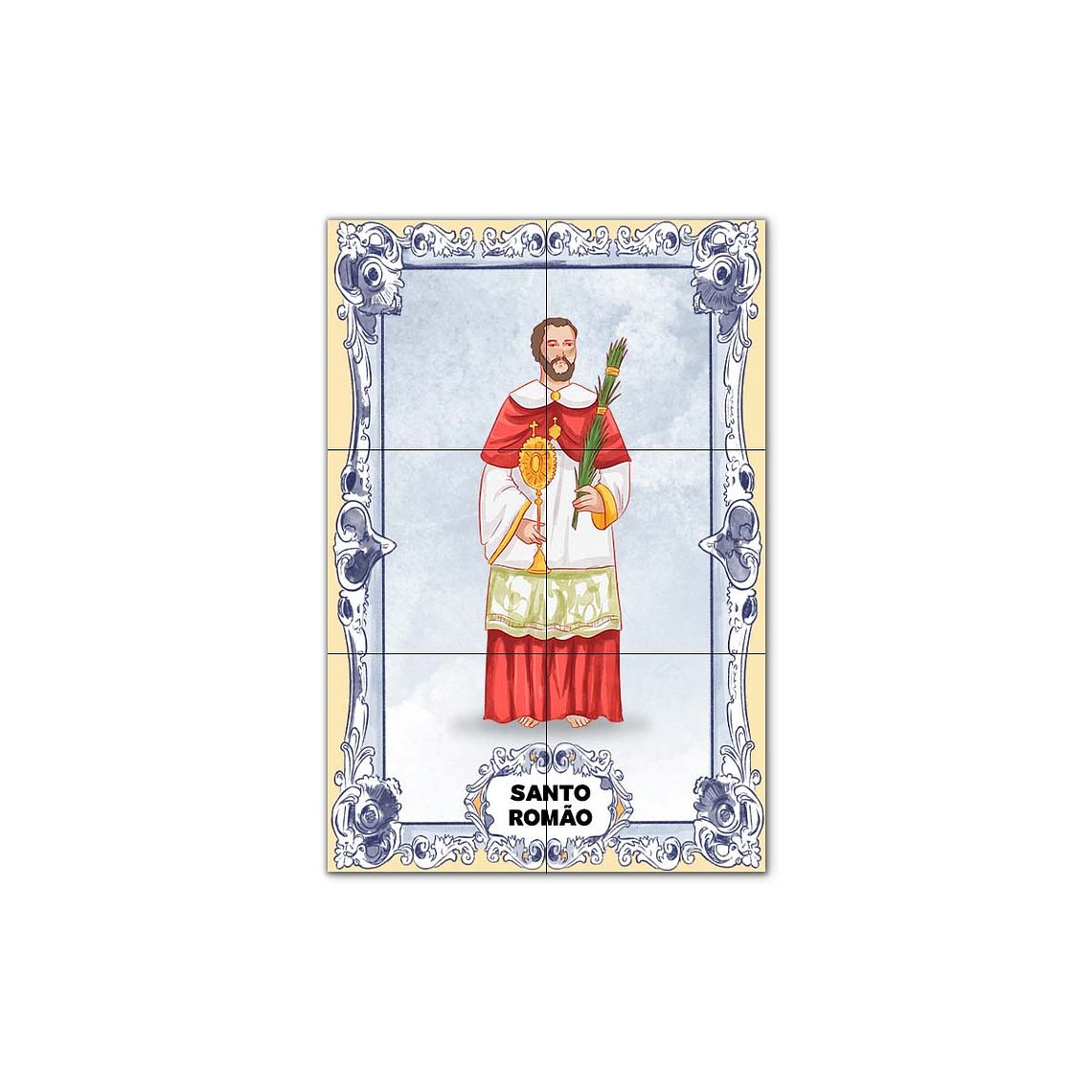 Painel de Azulejos de São Romão 30 cm x 45 cm 1
